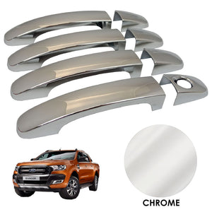 CHROME Door Handle Covers for Ford Ranger T6 2016+