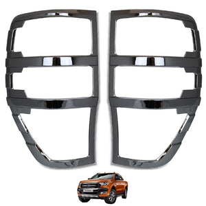 CHROME Rear Tail Light Cover Trims for Ford Ranger  T6 Raptor 2016+