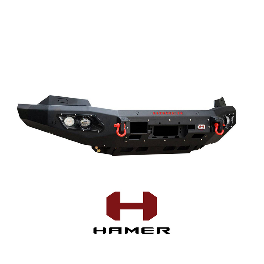Hamer 4x4 King Series Front Steel Bumper for Ford Ranger T6 2019+ PX3