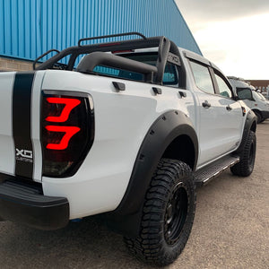 Voodoo Smoked LED Rear Tail Lights for Ford Ranger T6 2012-2015 PX1