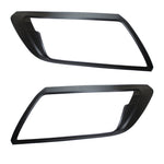 MATTE BLACK Front Headlight Brow Cover Guard Trims for Nissan Navara NP300