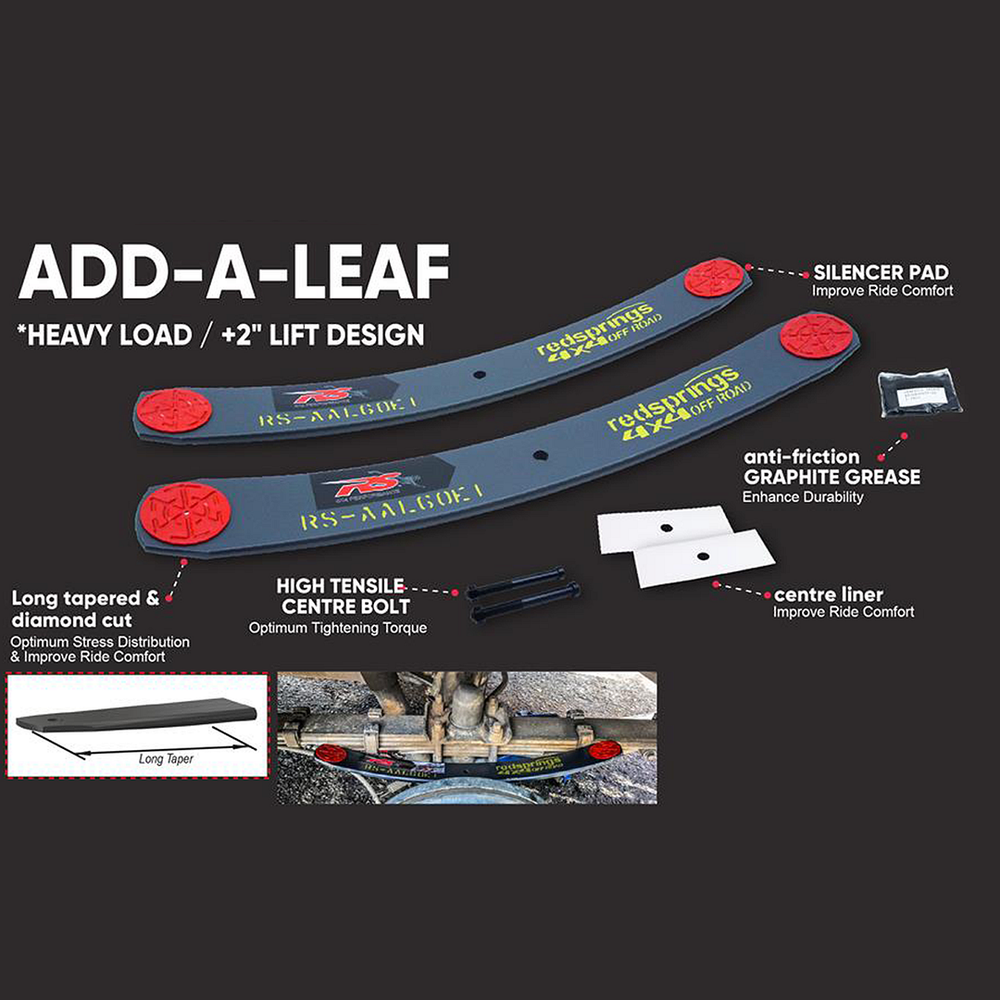 RS 4x4 Add-A-Leaf Suspension 2" Lift Kit Ford Ranger 2019-2022 PX3