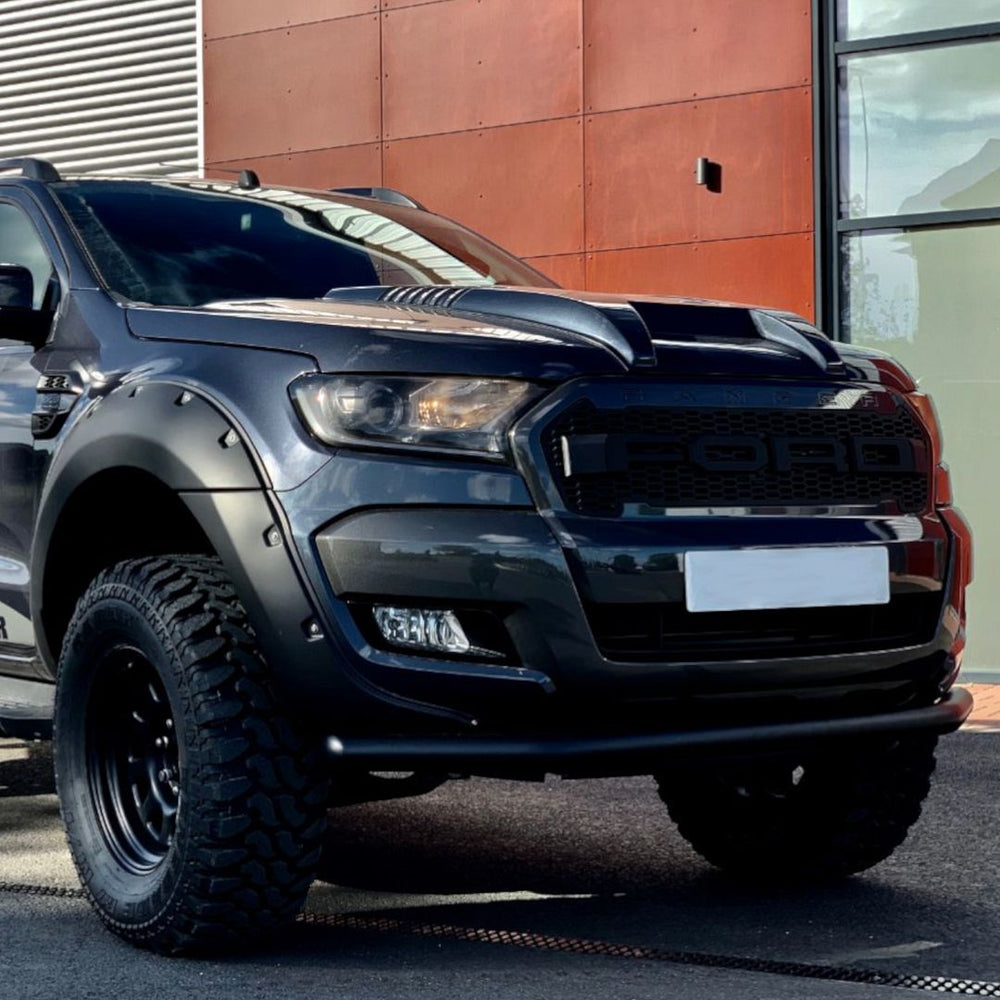 Sea Grey Bonnet Scoop with Washer Holes for Ford Ranger T6 PX1 2012-2015